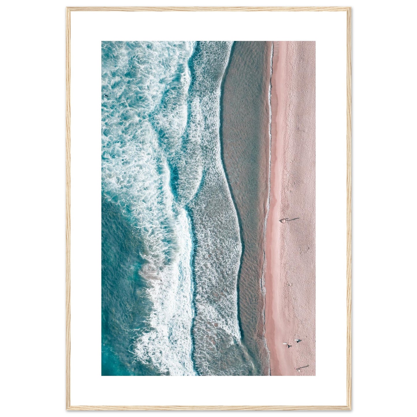 Pastel Aerial Reflections – beach home decoration