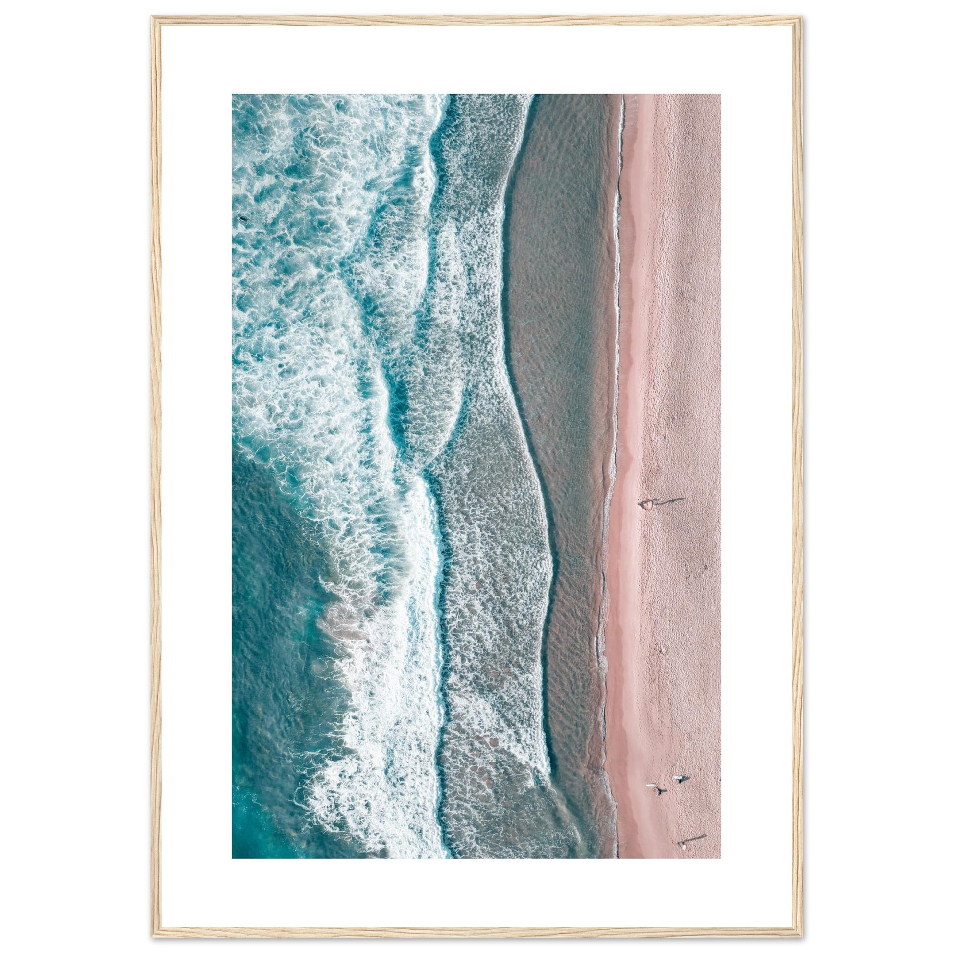 Pastel Aerial Reflections – beach home decoration
