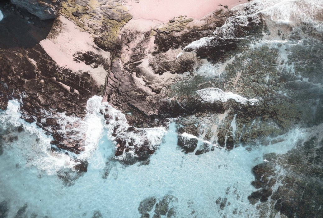 Abstract coastal artwork Nautical Home Horizons wall art print