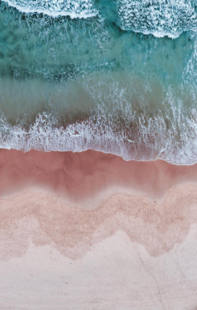 Abstract coastal artwork Pastel Aerial Calm wall art print