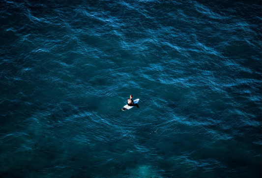 Aerial view of Surf Aerial coastal wall art print