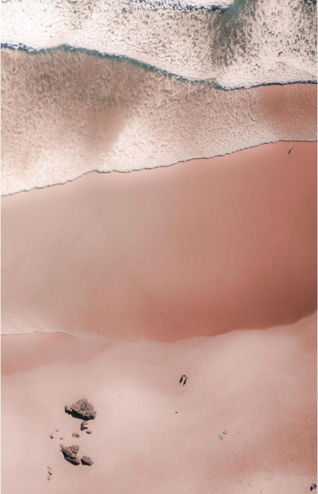 Abstract coastal artwork Pink Sand wall art print