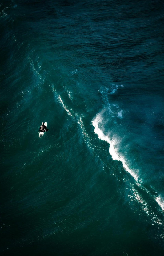 Aerial view of Surf Sydney Calm coastal wall art print