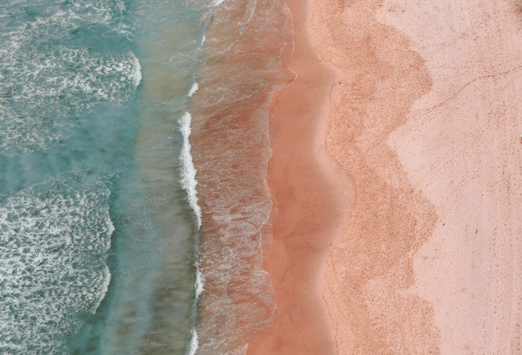 Abstract coastal artwork Pastel Shades wall art print