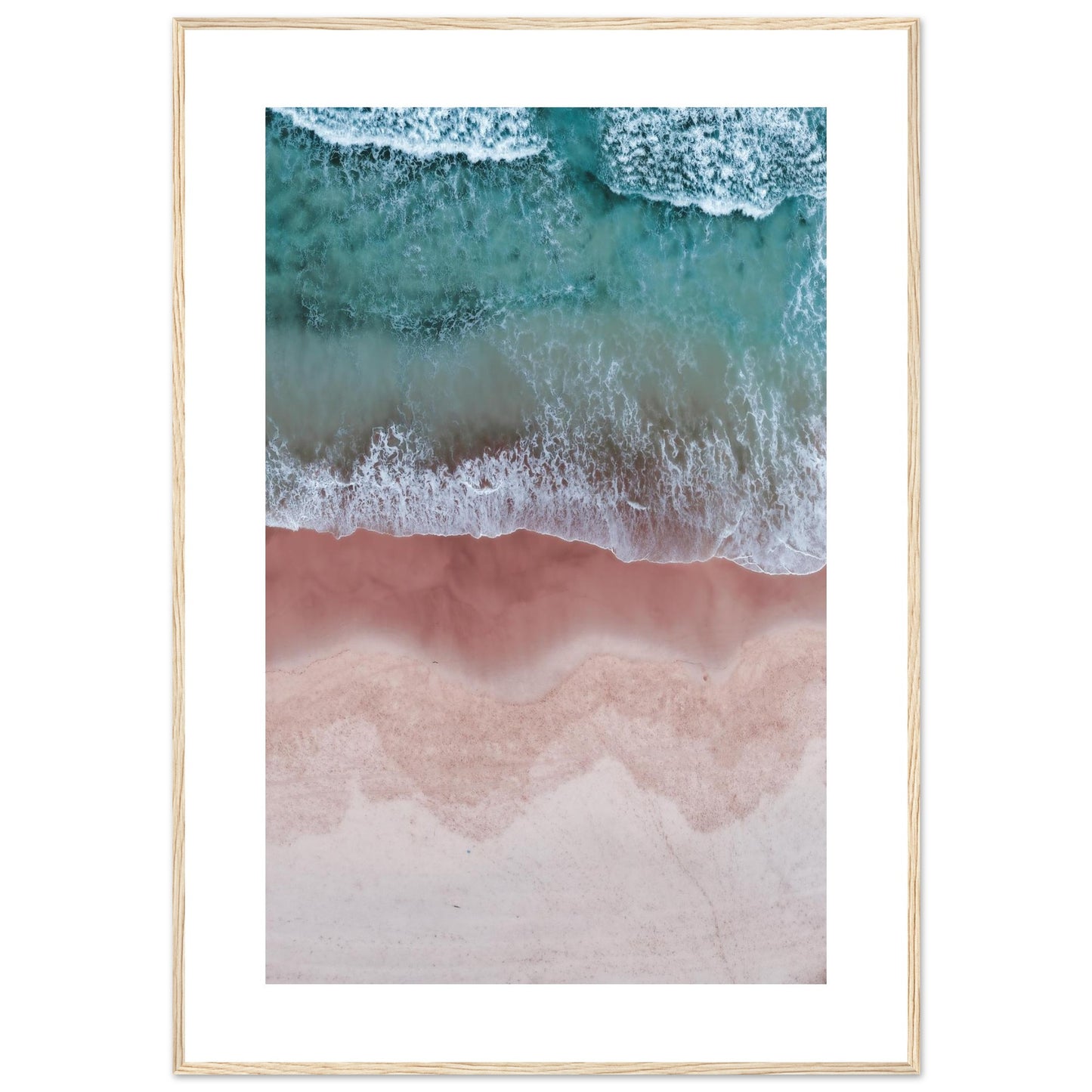 Pastel Aerial Calm – beach home decoration
