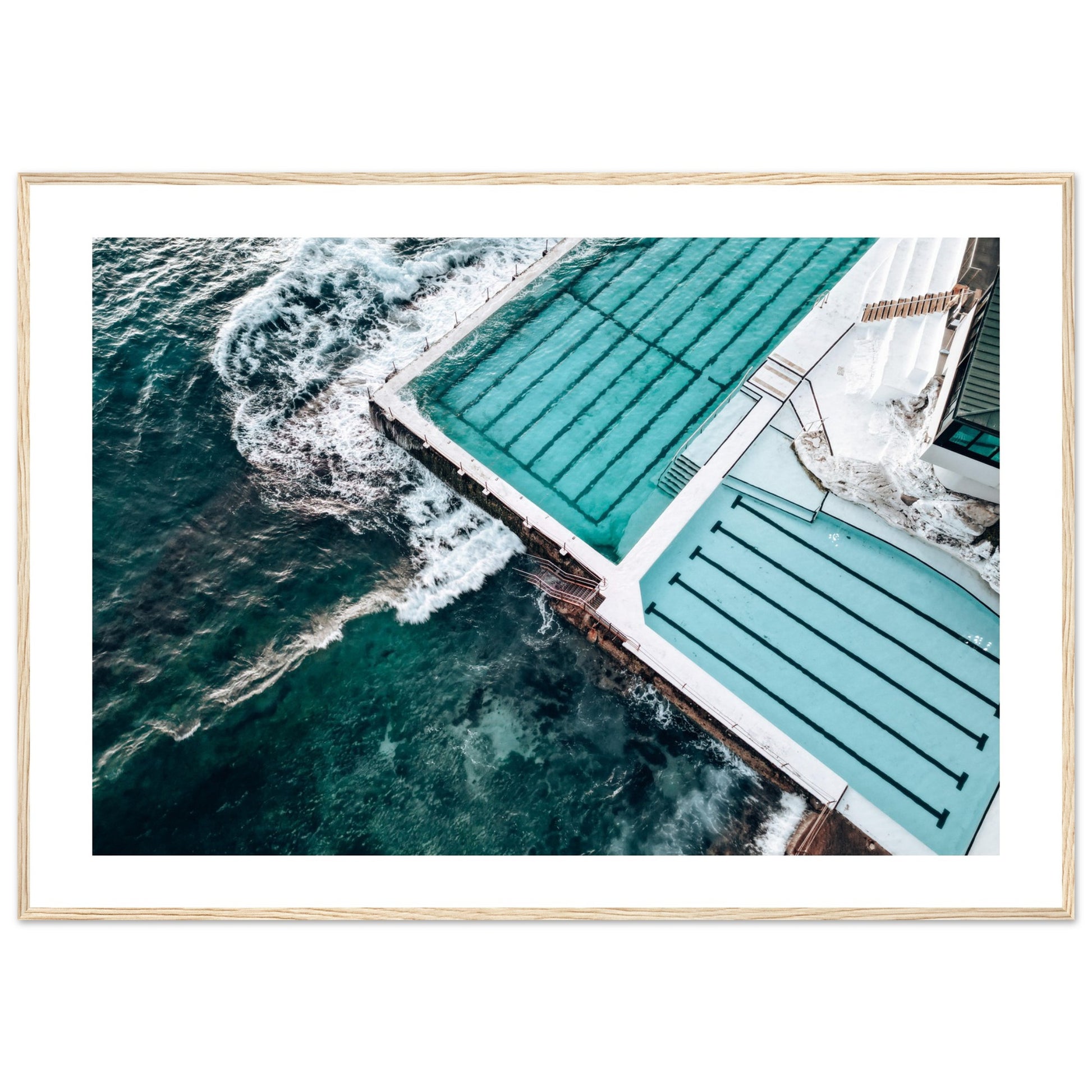 Bondi Icebergs Reflections – ocean print
